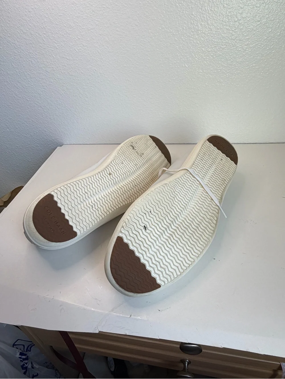 Size 13 Cole Haan Grand OS C26515 Crosscourt Cross Court Men’s White Sneakers